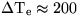 ${\rm \Delta T_e
 \approx 200\,К}$